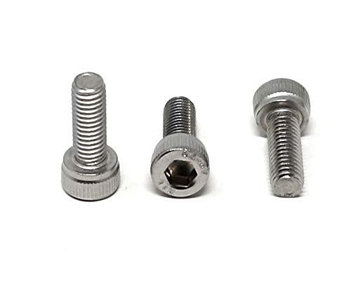 iexcell 50 Pcs M5 x 14mm Thread Pitch 0.8 mm Stainless Steel 304 Hex Socket Head Cap Screws Bolts Kit - Image 3